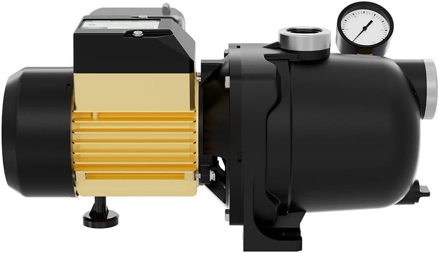 1/2 HP Black and Yellow Thermoplastic Shallow Well Jet Pump