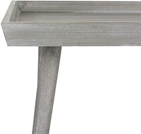 Nonie Coffee Table With Tray - Slate Grey - Safavieh
