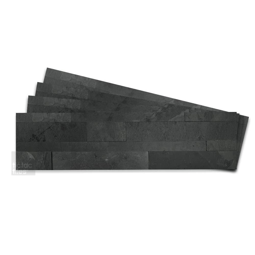 6" x 24" Natural Stone Peel & Stick Mosaic Tile