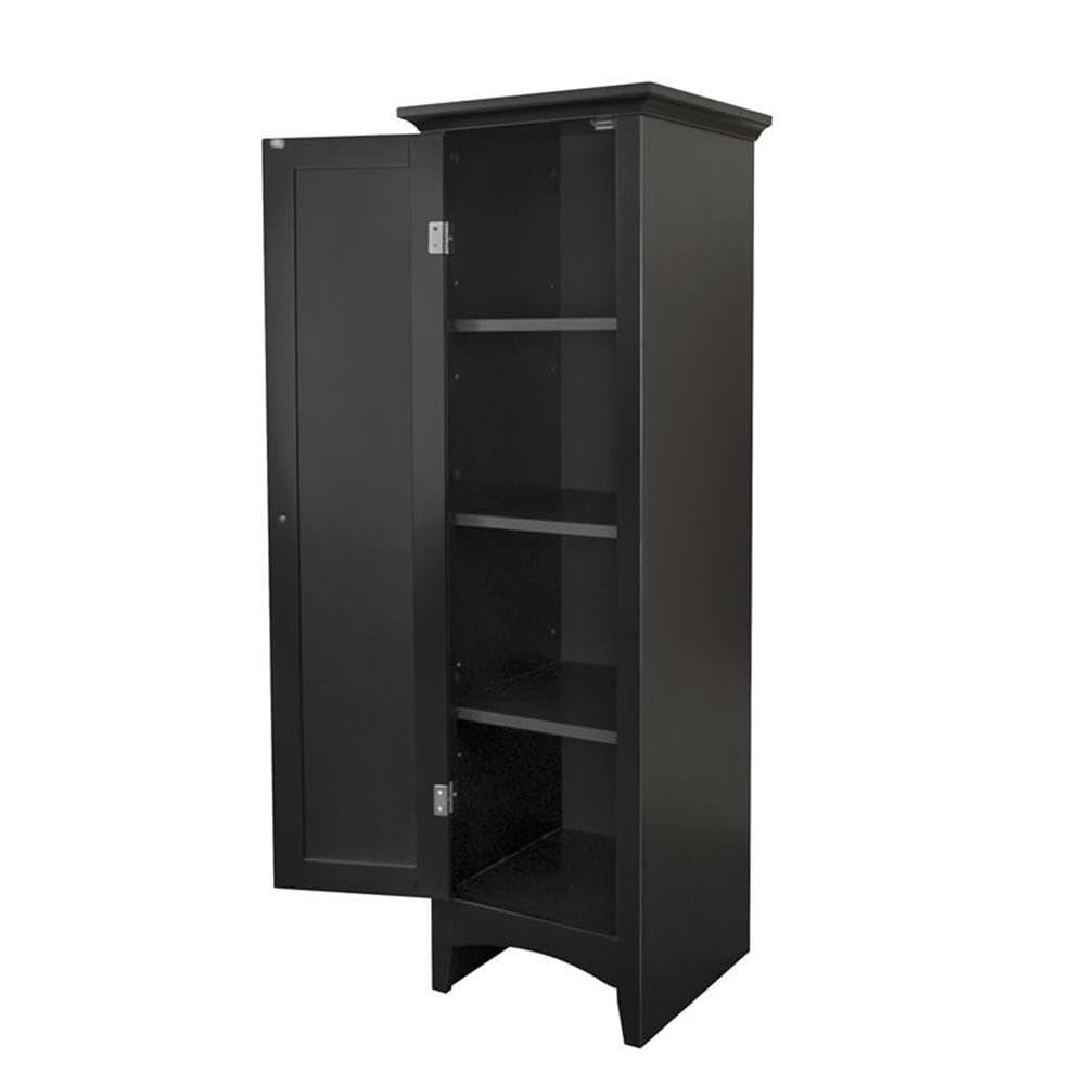 OS Home & Office One Door Kitchen Storage Pantry in Black