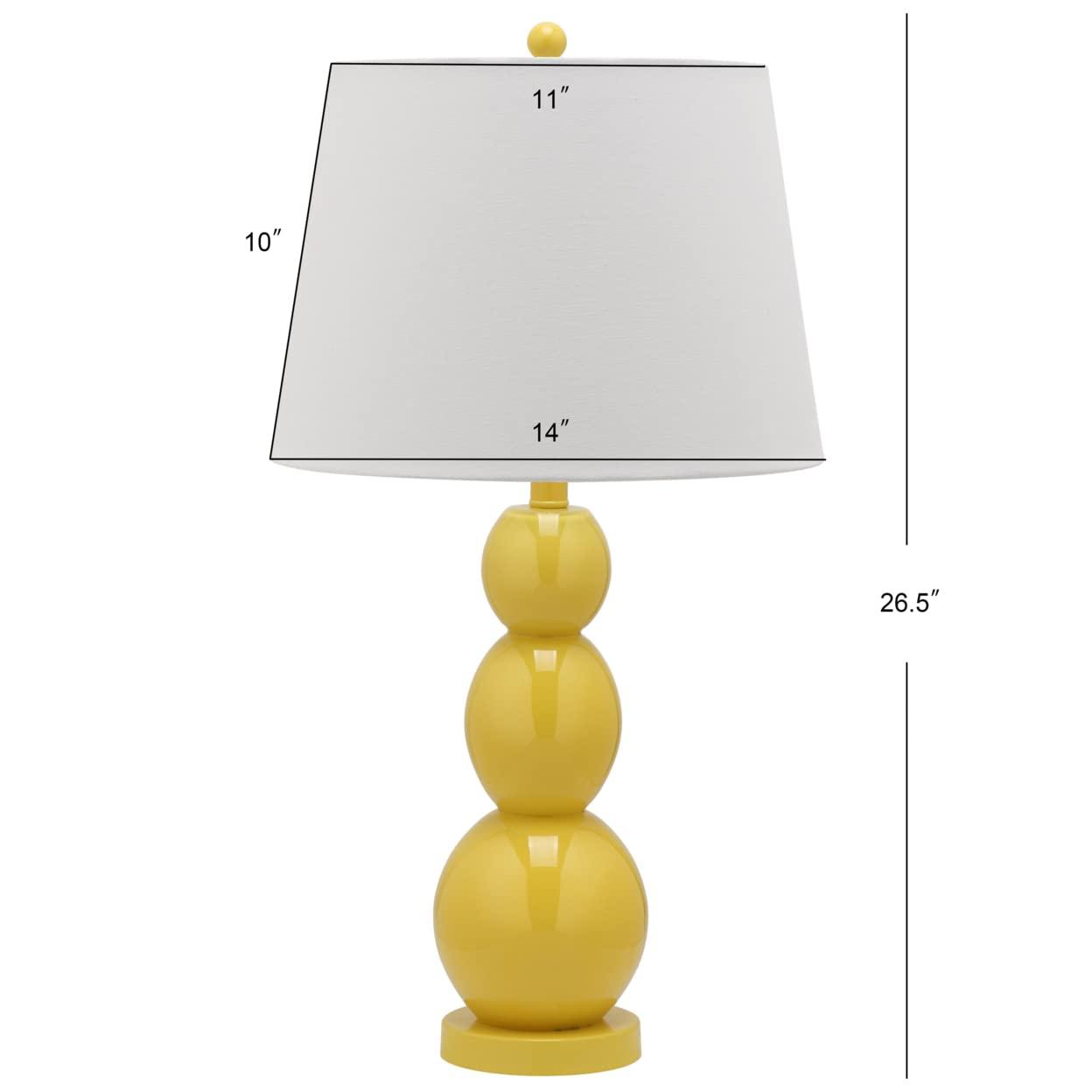 Jayne 3 Sphere Table Lamp (Set of 2) - 26.5 Inch Height - LIT4089 - Light Grey - Safavieh