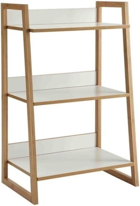 Convenience Concepts Oslo Sundance 3 Tier Bookshelf, White/Natural
