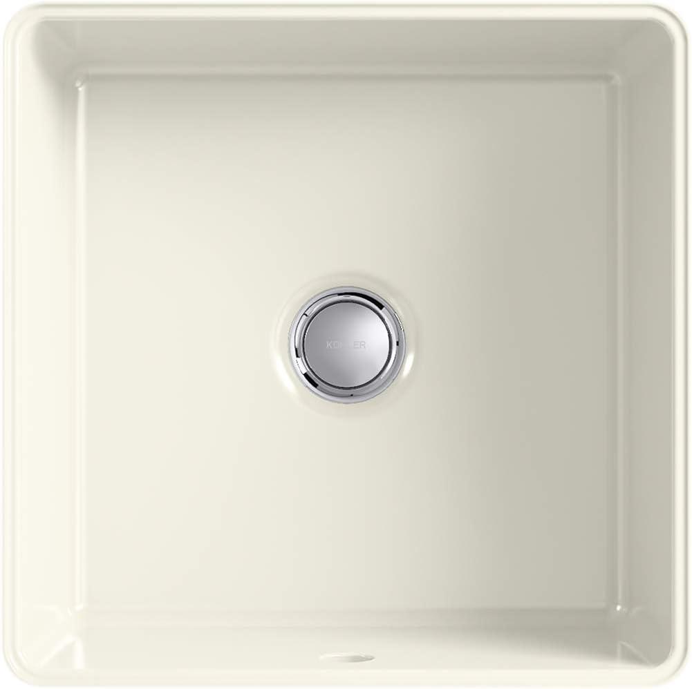 Verticyl Vitreous China Square Undermount Bathroom Sink with Overflow