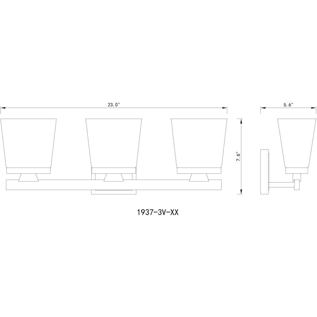 Z-Lite Astor 3 - Light Vanity in  Matte Black