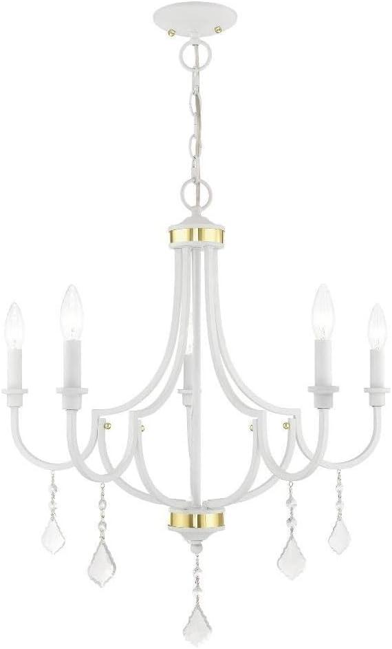 Livex Lighting Glendale 5 - Light Chandelier in  White