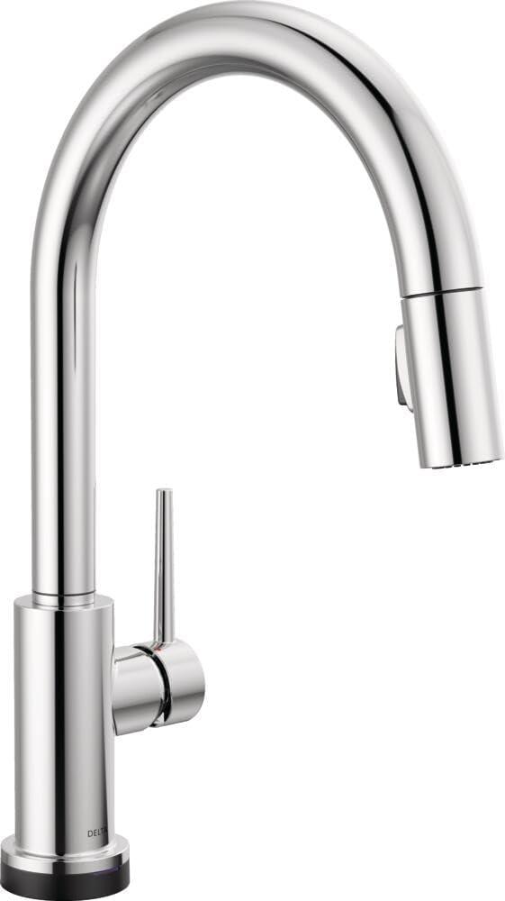 Chrome Single-Handle Pull-Down Kitchen Faucet with Touch Technology