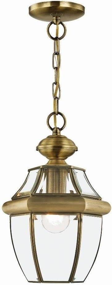 Livex Lighting Monterey 1 - Light Pendant in  Antique Brass