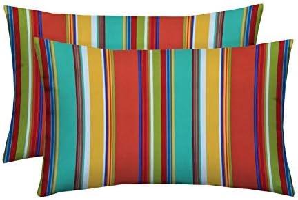Indoor/Outdoor Reversible Throw Pillow
