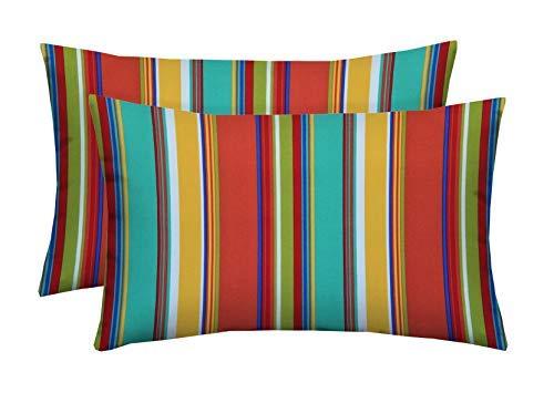 Indoor/Outdoor Reversible Throw Pillow