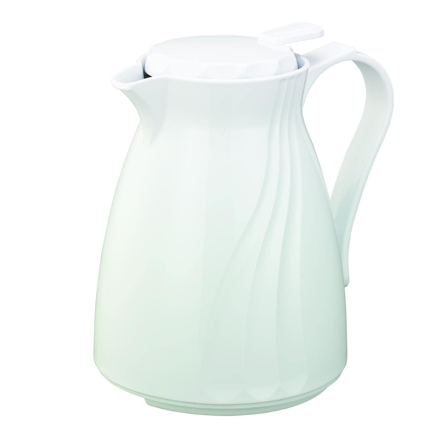 White 20 oz Plastic Insulated Coffee Carafe