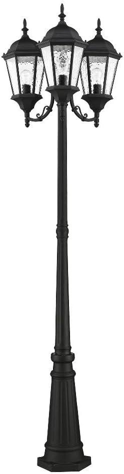 Livex Lighting Hamilton 3 - Light Post Light in  Textured Black