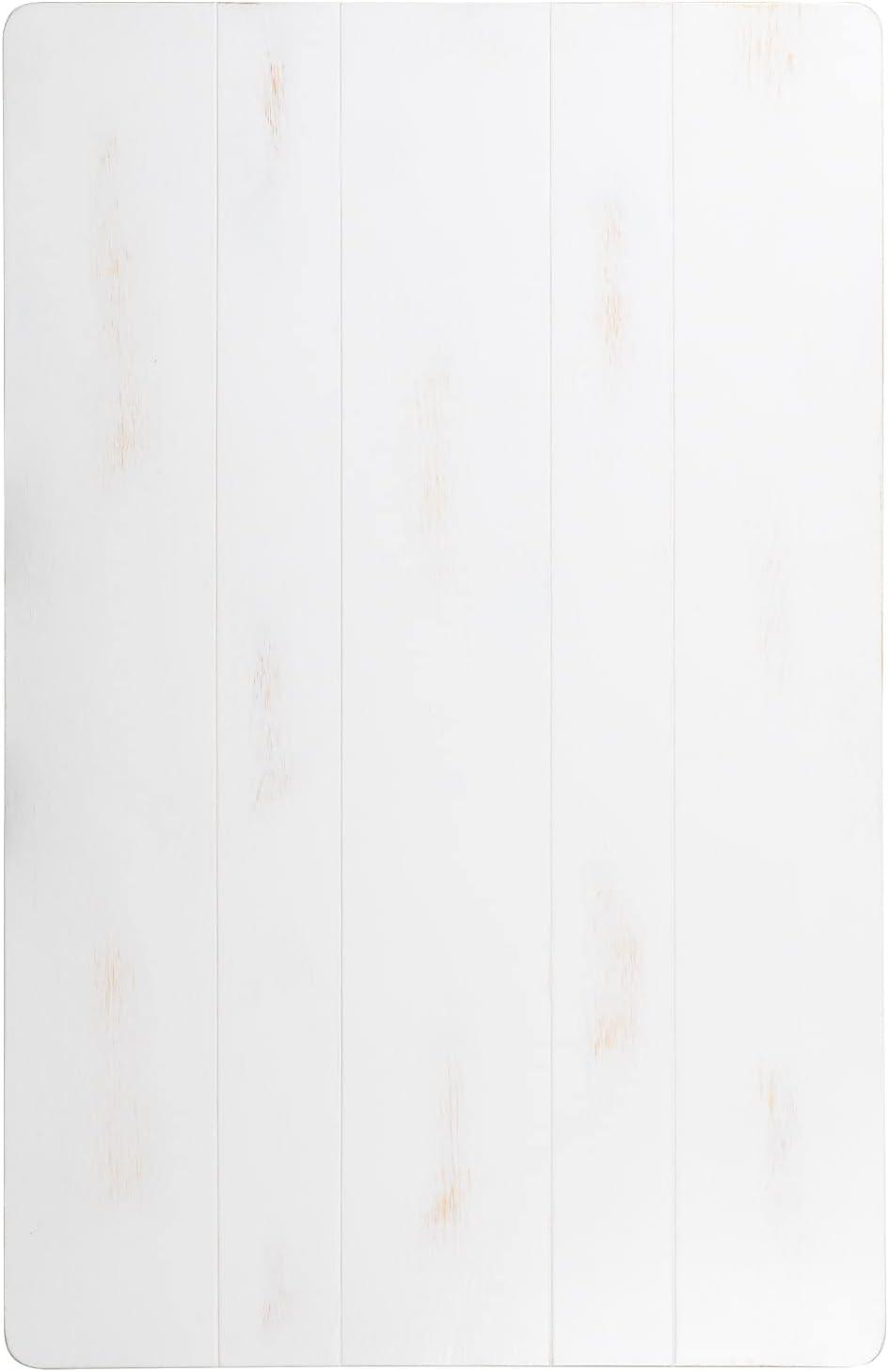 Flash Furniture HERCULES Series 46" x 30" Rectangular Antique Rustic White Solid Pine Farm Dining Table