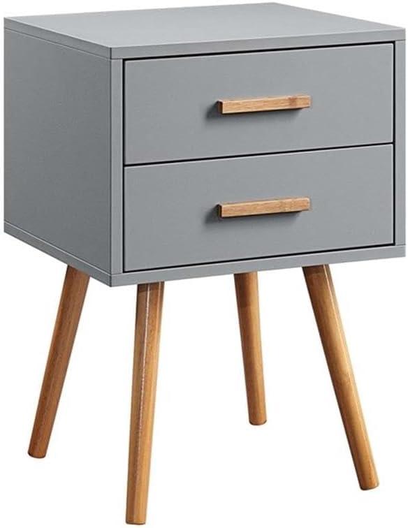 Convenience Concepts Oslo 2 Drawer End Table, Gray