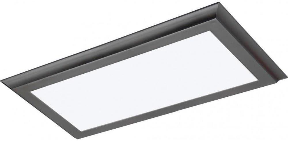 Gunmetal Grey Aluminum LED Flush Mount Panel Light