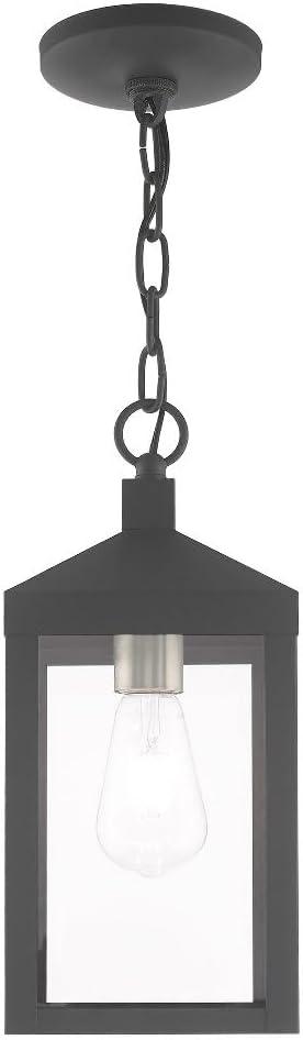 Livex Lighting - Nyack - 1 Light Outdoor Pendant Lantern in Mid Century Modern