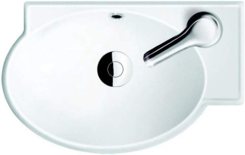 Nameeks 001300-U-One Hole Cerastyle 17-1/2" Ceramic Wall Mounted Bathroom Sink - White