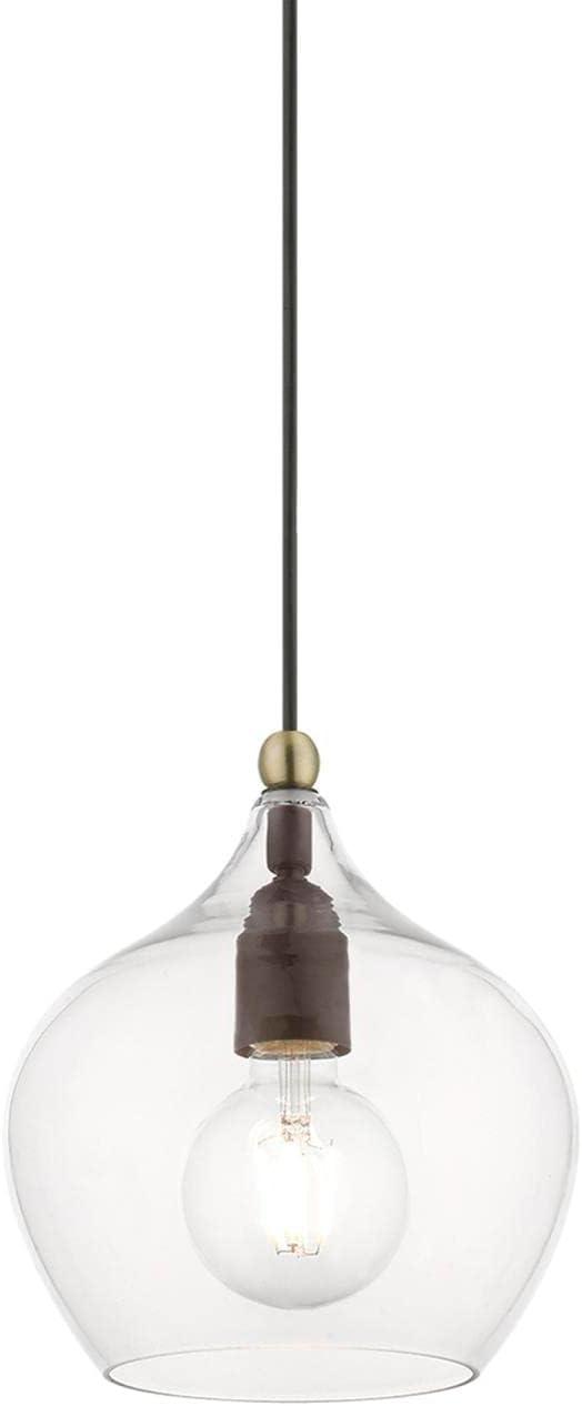 Livex Lighting Aldrich 1 - Light Pendant in  Bronze/Antique Brass