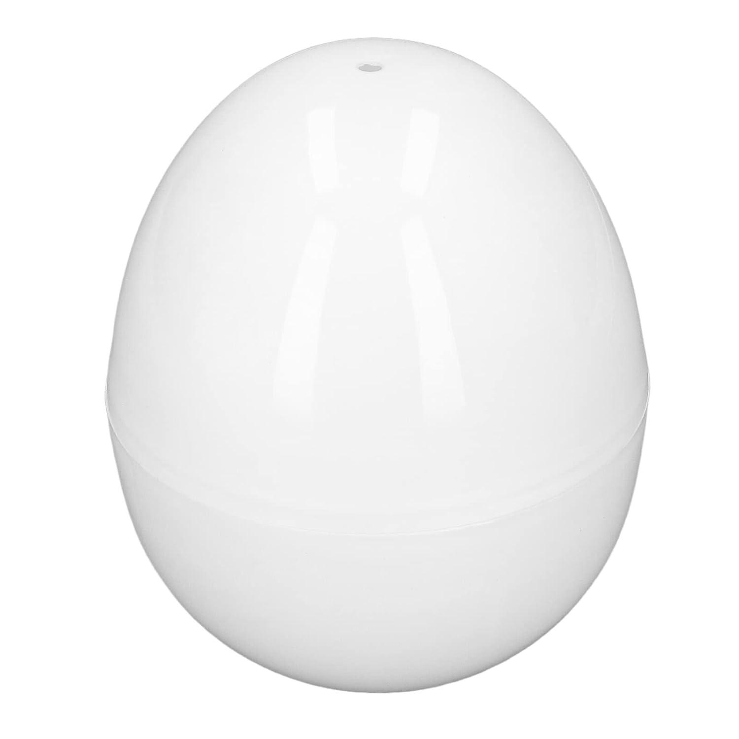 EggFecto Microwave Egg Cooker for Hard Boiled Eggs - 4 Rapid Microwave Hard Boiled Egg Cooker with Strong PP Exterior and Aluminum Tray