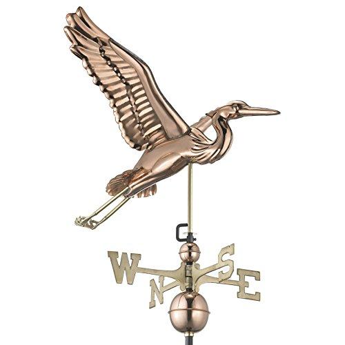 Blue Heron Bird Copper Weathervane