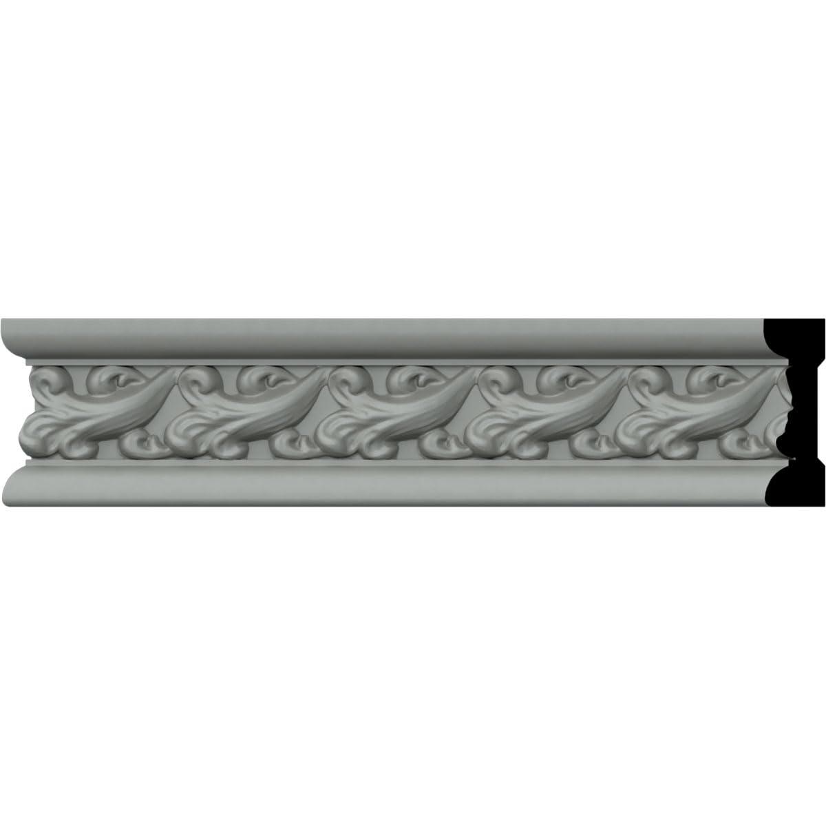 Ekena Millwork 2 1/4"H x 3/4"P x 94 1/2"L, (1 7/8" Repeat), Kinsley Chair Rail (Set of 2)