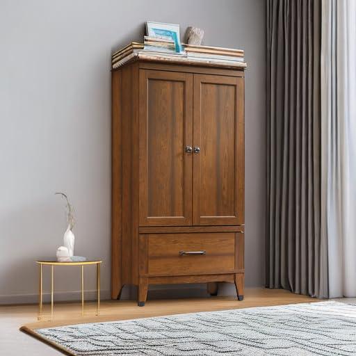 Sauder Carson Forge Armoire, Washington Cherry Finish