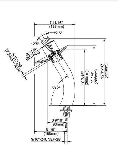 Waterfall Single Hole Single Handle Bathroom Faucet with Drain Assembly