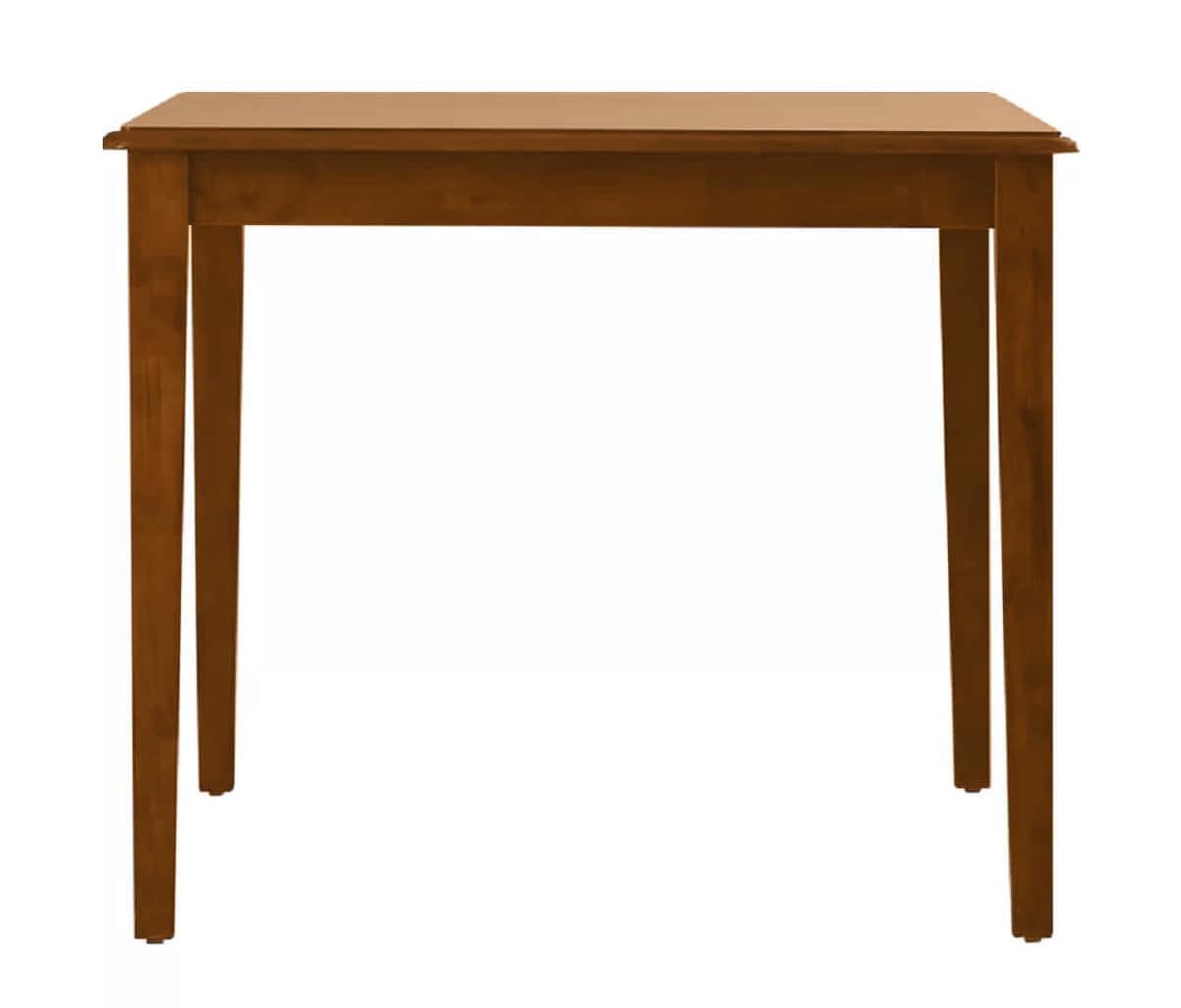 Boraam Shaker Rubberwood Dining Table in Walnut Finish