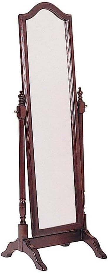 Cheval Mirror with Arched Top, Merlot