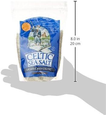 Celtic Sea Salt Light Grey Coarse Sea Salt, 16 oz Bag