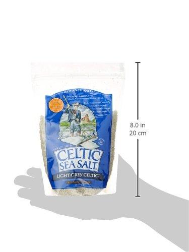 Celtic Sea Salt Light Grey Coarse Sea Salt, 16 oz Bag