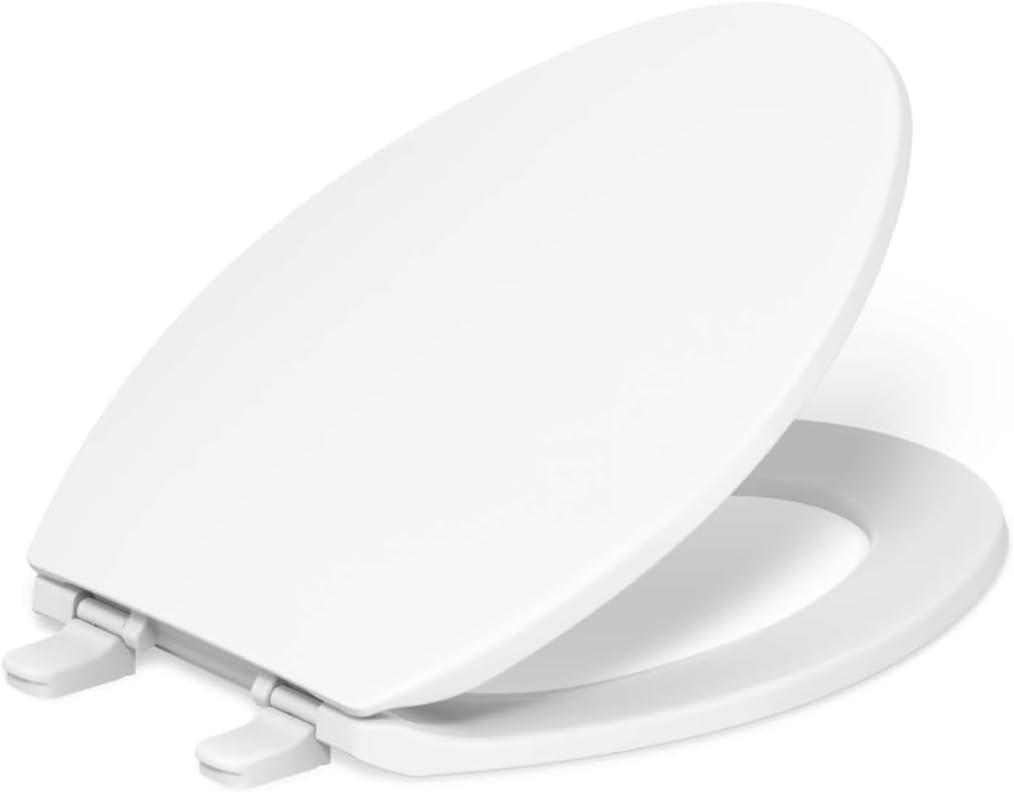 Kohler Brevia Quiet-Close Toilet Seat with Grip-Tight Bumpers and Quick-Attach Hardware