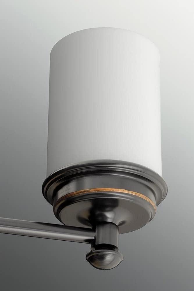 Progress Lighting Glide Collection 1-Light Wall Sconce, Brushed Nickel, Etched Opal Glass