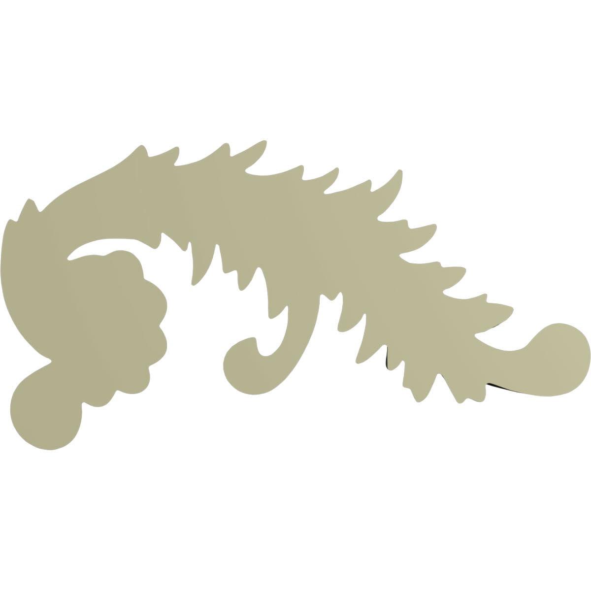 Ekena Millwork 7 7/8"W x 4 1/8"H x 3/4"P Medway Scroll Onlay, Right