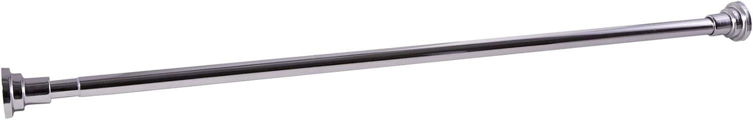 Design House Classic Adjustable Straight Tension Shower Curtain Rod for Bathroom