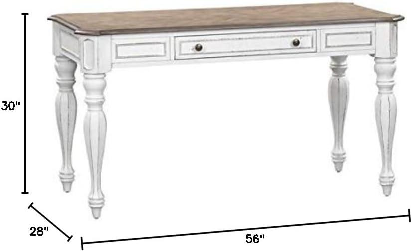 Magnolia Manor White Lift Top Writing Desk