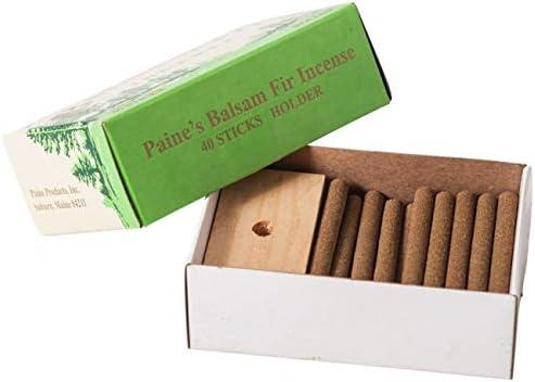 40 Balsam Sticks and Holder - Paine's Fir Balsam Incense