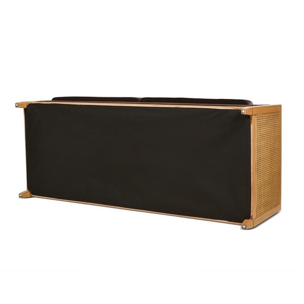 Jennifer Taylor Home Georgia Cane Rattan Tuxedo Seating Collection (Sofa), Brown
