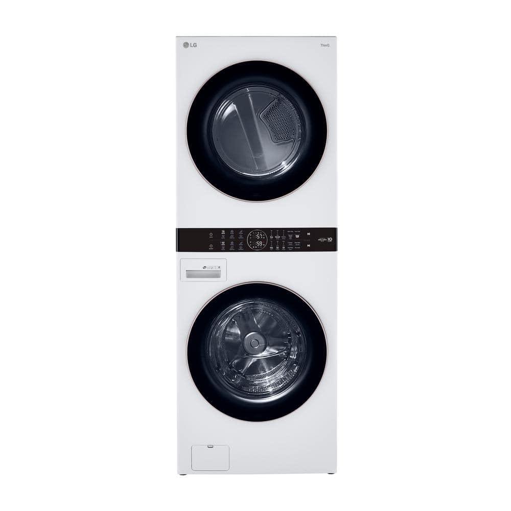 LG WKE100HWA 27 inch White WashTower™ with Center Control™ 4.5 cu. ft. Washer and 7.4 cu. ft. Electric Drye
