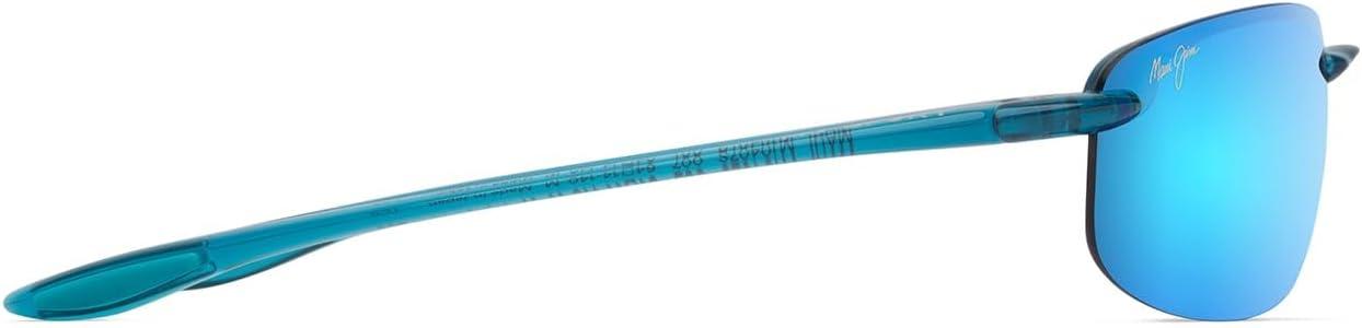 Gloss Black Oversized Unisex Polarized Sunglasses with Blue Mirrored Lenses