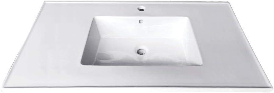 Kingston Brass Continental 31-Inch Ceramic Vanity Sink Top