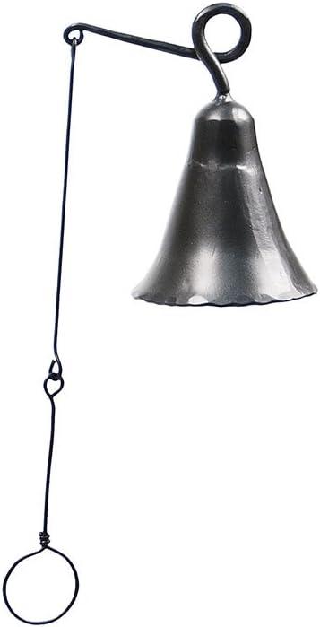 Achla WIB-01 Wrought Iron Knocker Bell Patio Accent - Graphite Powdercoat