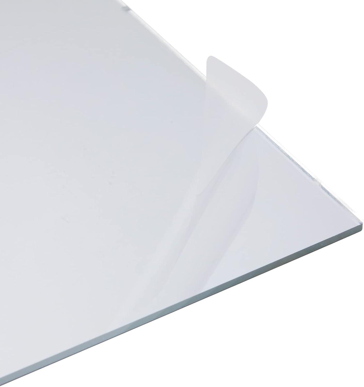 Bright Creations 2 Pack Acrylic Mirror Sheets for Wall Decor, 3mm 17x11" Shatter Resistant Frameless Tiles for Mounted Mirror, Bedroom, Home Gym, Bathroom, Kitchen, Door