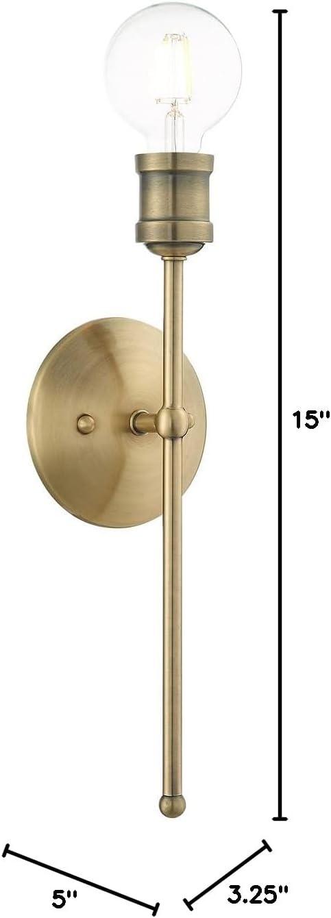 Livex Lighting Lansdale 1 - Light Sconce in  Antique Brass