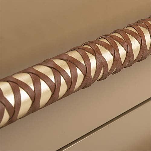 Raquel 3 Drawer Chest - Taupe/Gold/Brown Faux Leather - Safavieh.