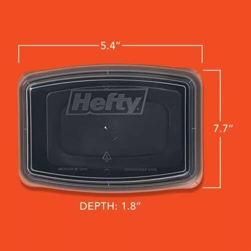 Hefty Food Storage Containers W/ Lid (28 Oz.  30 Ct.)