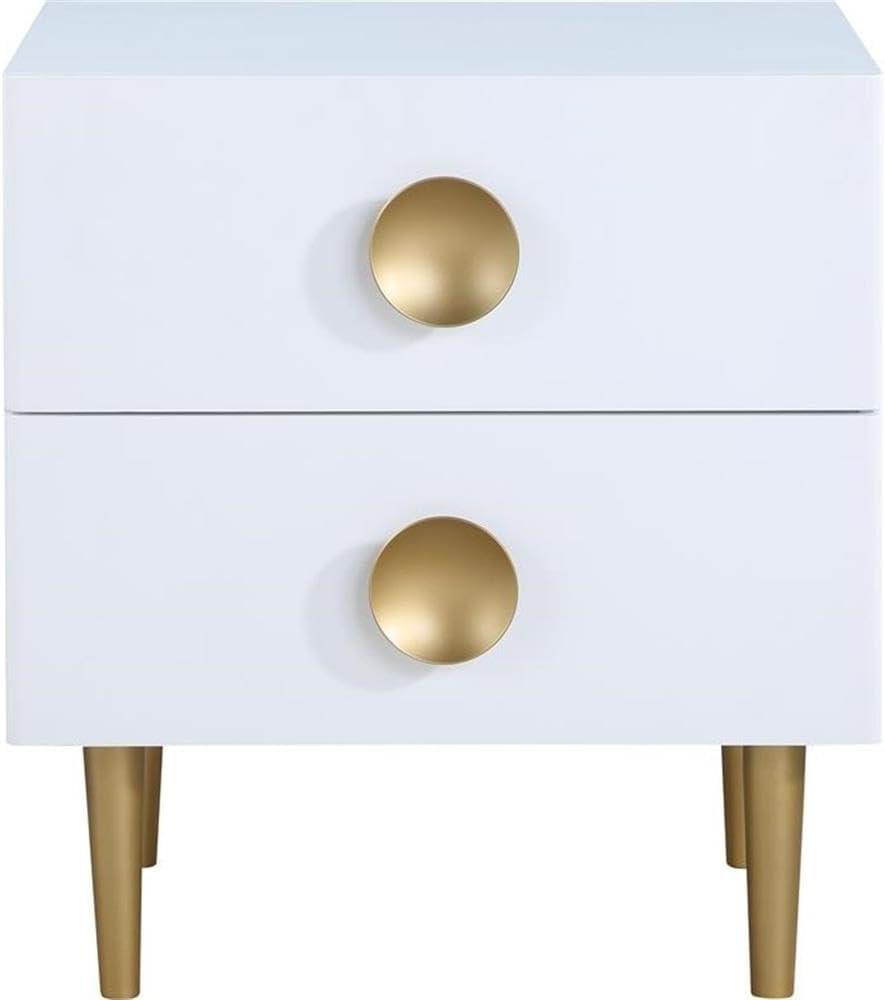 Meridian Furniture,Zayne White Nightstand