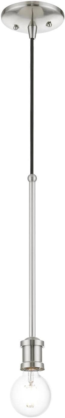 Livex Lighting Lansdale 1 - Light Pendant in Brushed Nickel