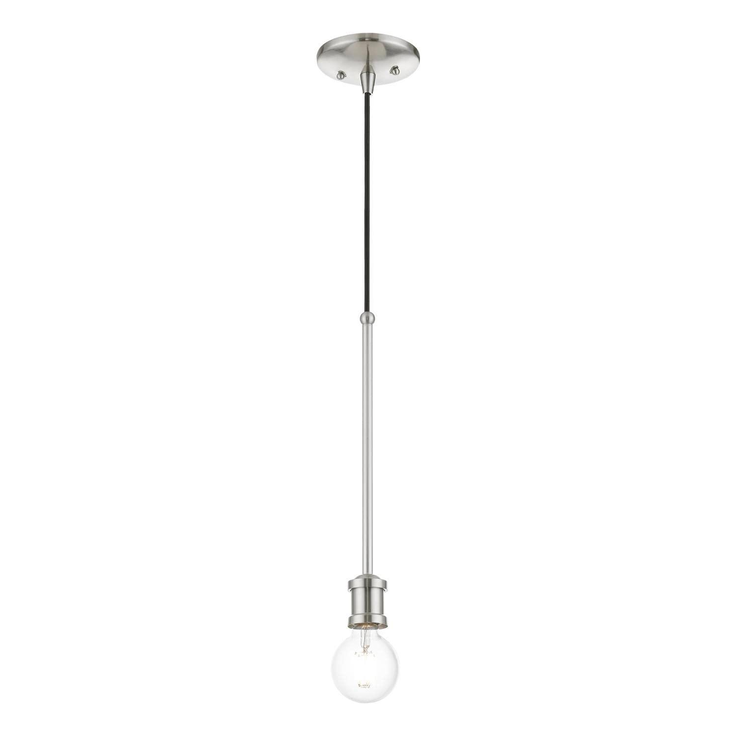 Livex Lighting Lansdale 1 - Light Pendant in Brushed Nickel