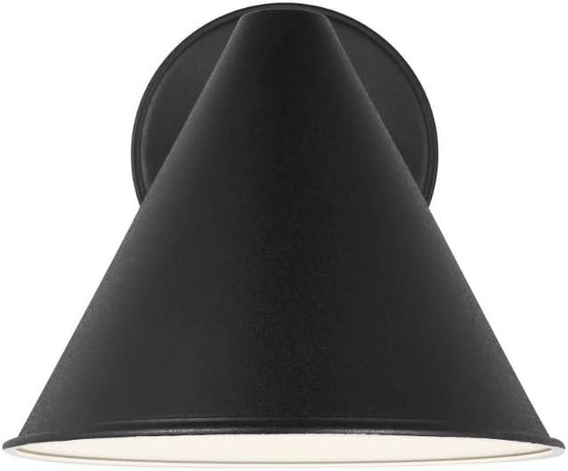 Generation Lighting Crittenden 1 -Light 7.63-in H Black Hardwired Dark Sky Outdoor Wall Light