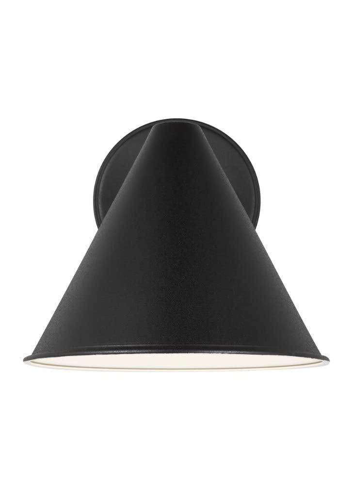 Generation Lighting Crittenden 1 -Light 7.63-in H Black Hardwired Dark Sky Outdoor Wall Light